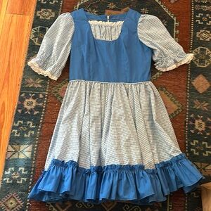 Handmade vintage dress/ party flare skirt dance dress.